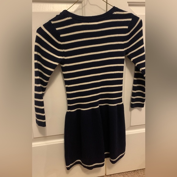 Baby Gap Navy and Cream Striped Dress - Picture 2 of 5